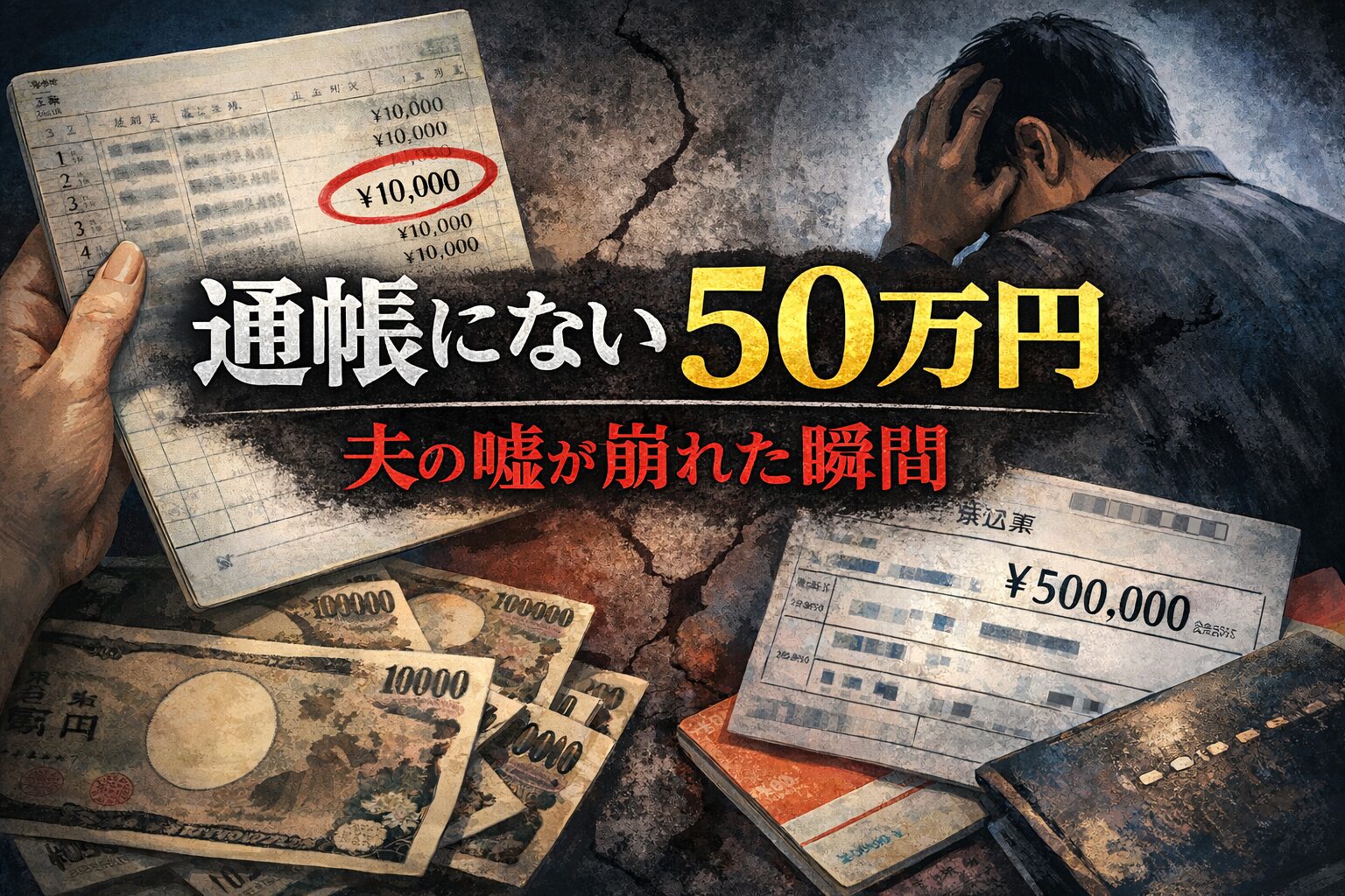 通帳にない50万円|夫の嘘が崩れた瞬間